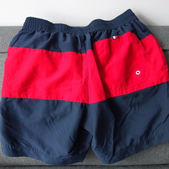 Tommy Hilfiger Red and Blue Swim Trunks Size S - Picture 2 of 4